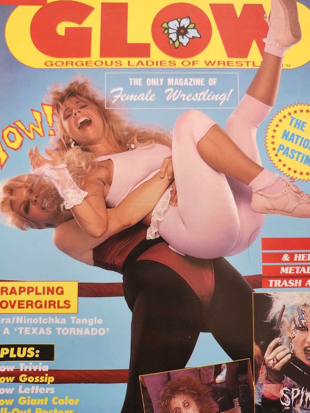 GLOW 1988 Women Of Wrestlimg Magazine Cover - Featuring Tara Southern Belle - Picture 7 of 9